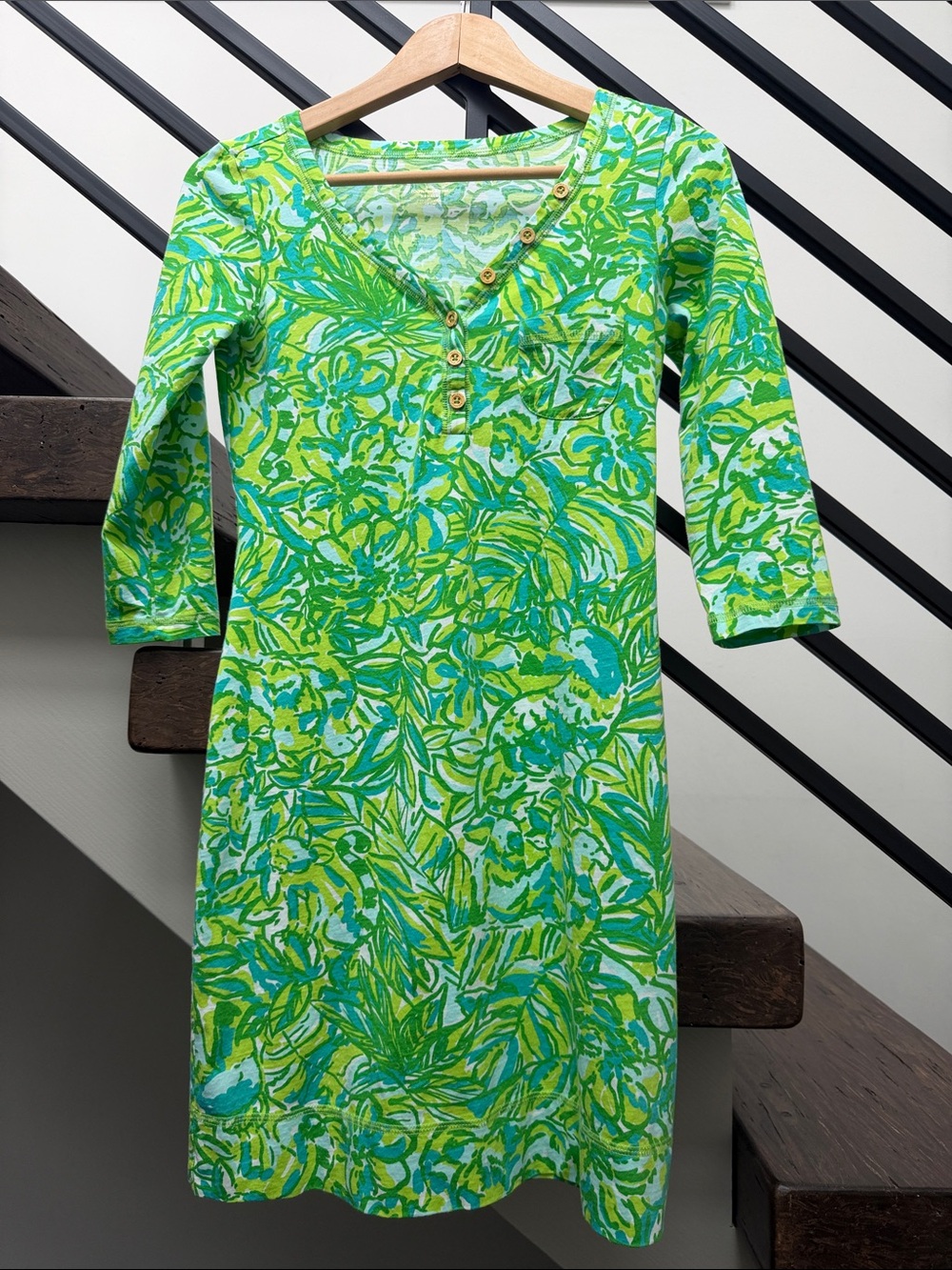 Lilly Pulitzer Women’s Palmetto Dress - Fresh Citrus Green Parrot - Size XS